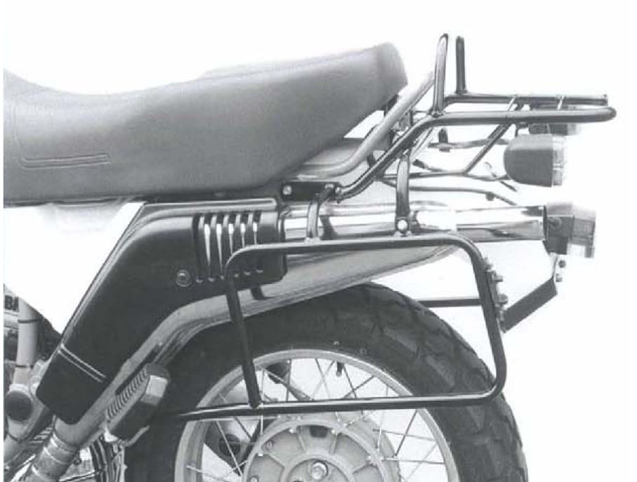 Portaequipajes superior tubular y portaequipajes lateral para BMW R 80 GS Basic (1996)
