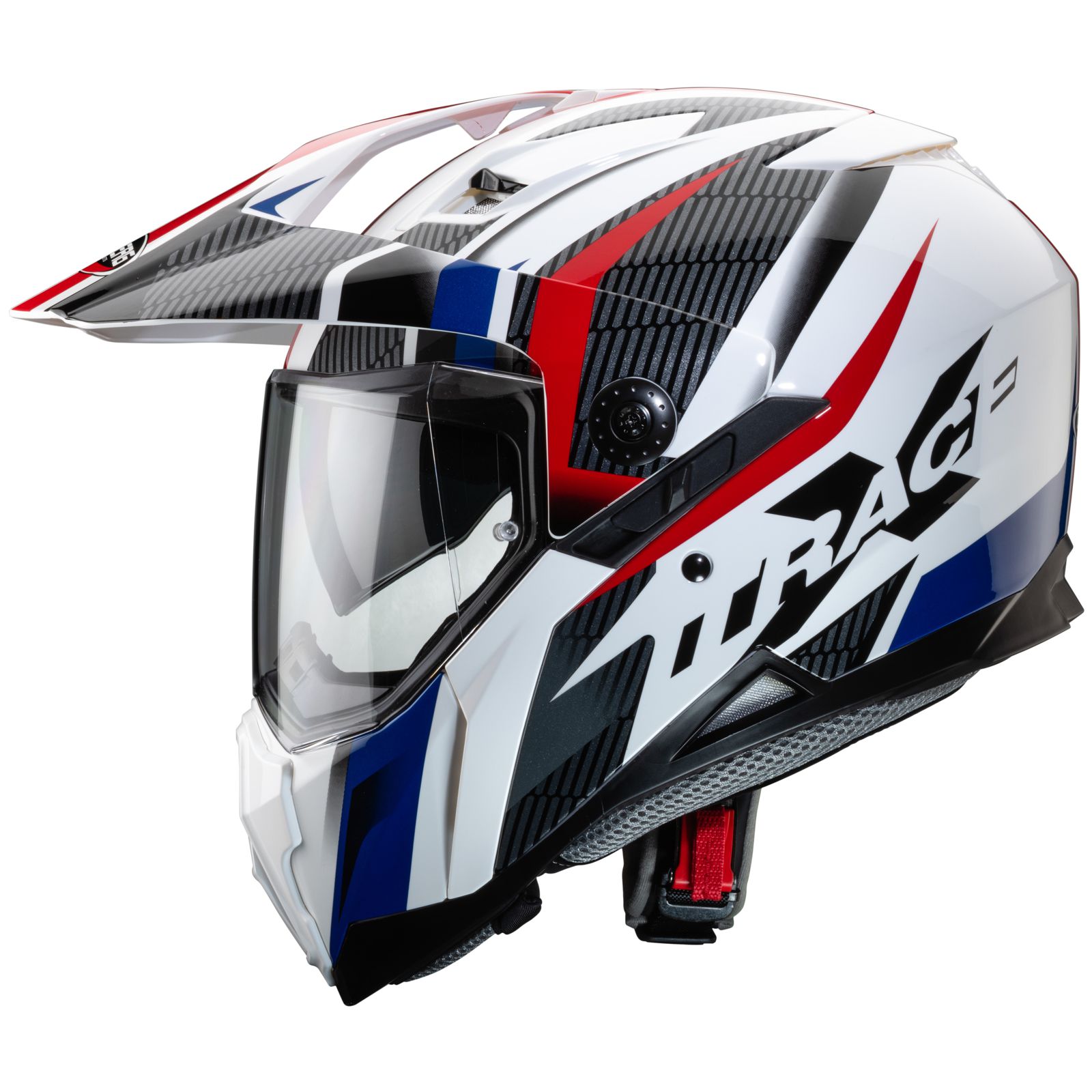 Casco Caberg Xtrace Savana, blanco/rojo-azul