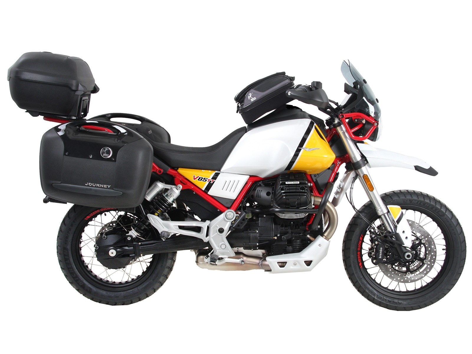 Alurack Topcaseträger negro para V85 TT (Bj.19-) Hepco & Becker