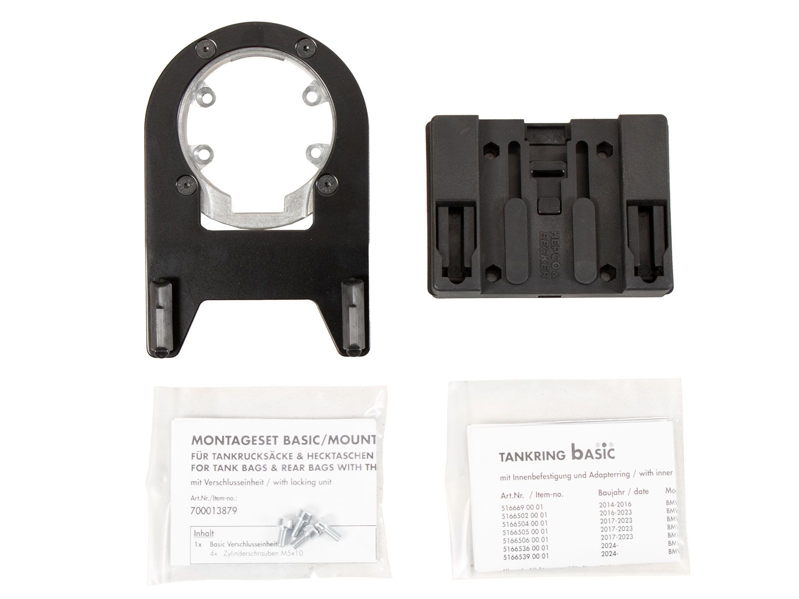 Anillo básico del depósito incl. unidad de cierre de la bolsa del depósito para BMW R 12 S (25-) Hepco & Becker