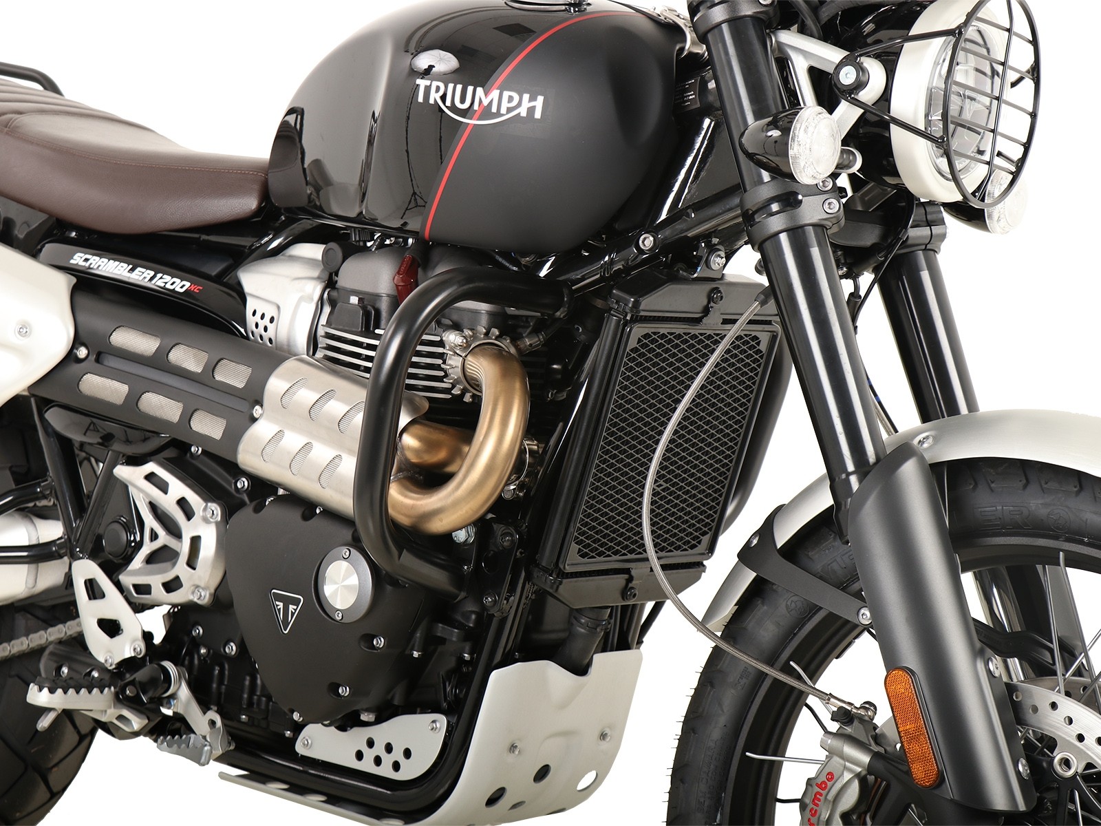 Protector de motor negro para Triumph Scrambler (2019-)
