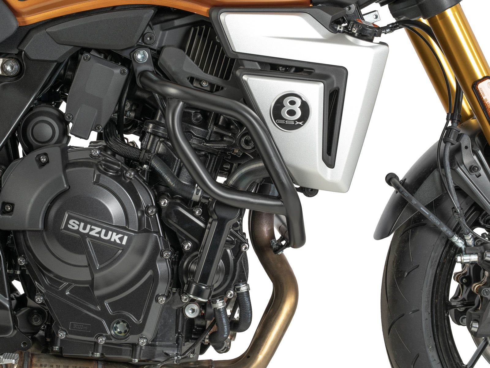 Protector de motor negro para Suzuki GSX-8T (25-) Hepco & Becker