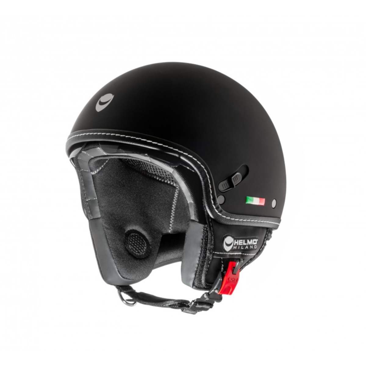 Helmo Milano Demi Jet, Puro Stile, negro, mate