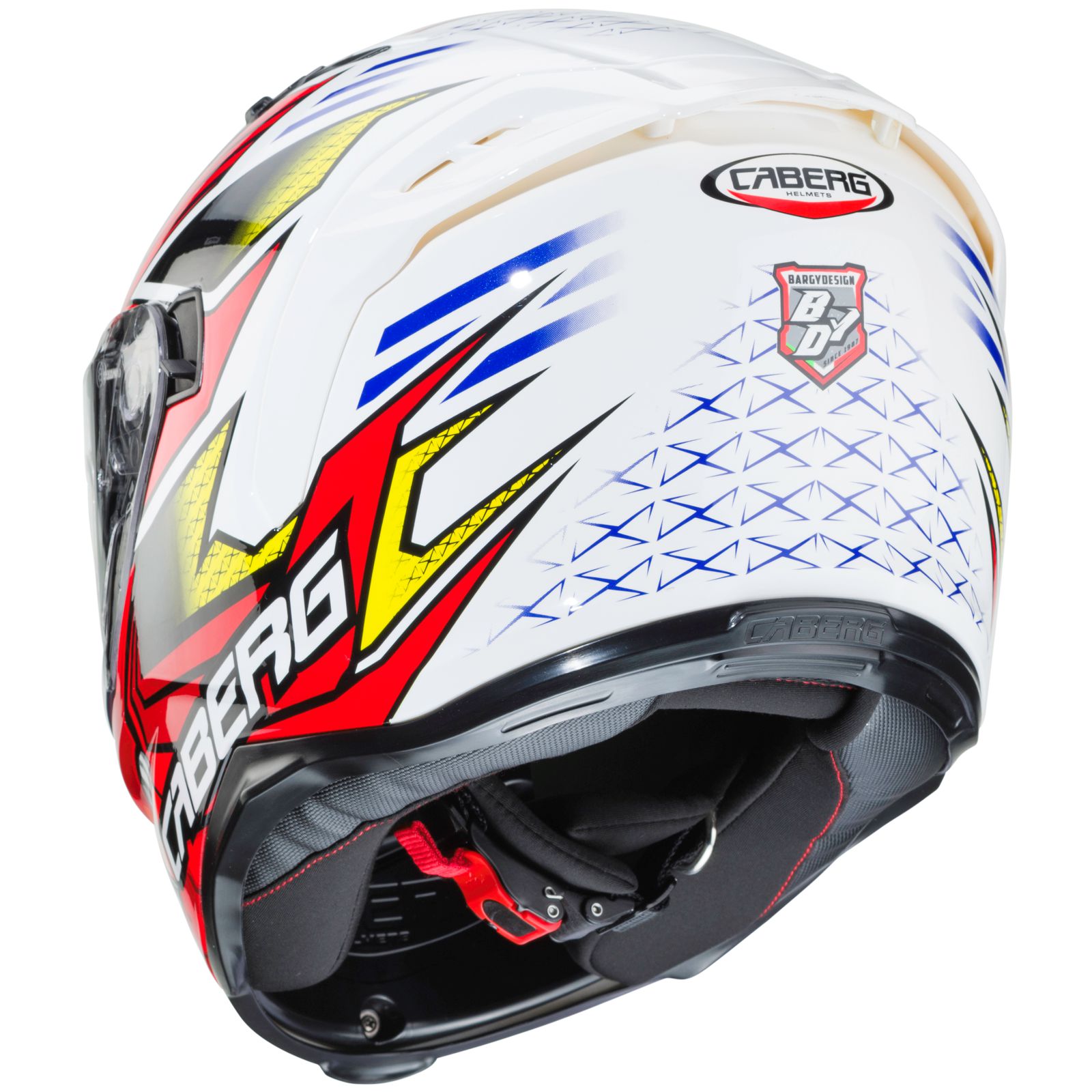Casco Caberg Avalon Giga, blanco/rojo-amarillo
