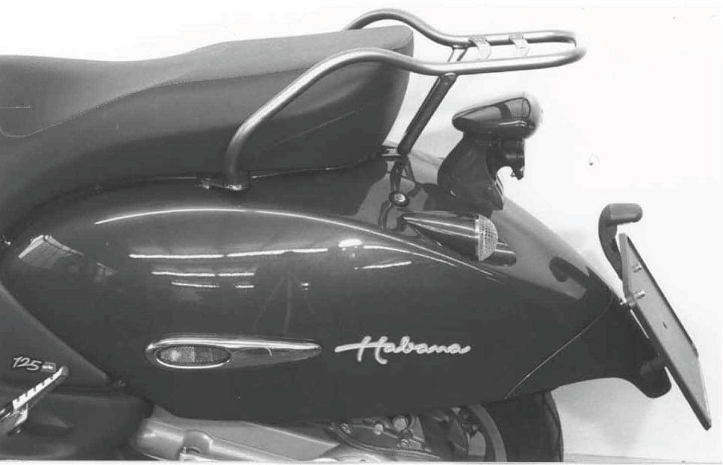 Portaequipajes tubular cromado para Aprilia Habana / Mojito (99-05) Hepco & Becker