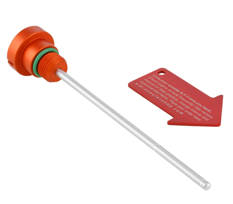 Tapón de llenado de aceite de motor para Vespa LX/S 3V es decir 125-150ccm 4T AC, naranja mate