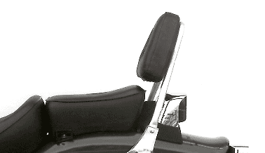 Sissybar sin portaequipajes cromado para Honda CA 125 Rebel (95-01) /CMX 250 Rebel (96-01)