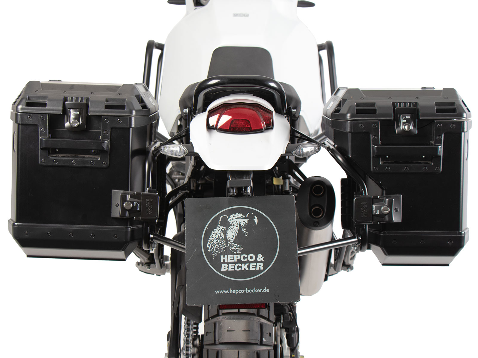 Juego portaequipajes Portaequipajes Cutout incl. juego portaequipajes Xplorer Cutout negro para Ducati Desert X Rally (24-)