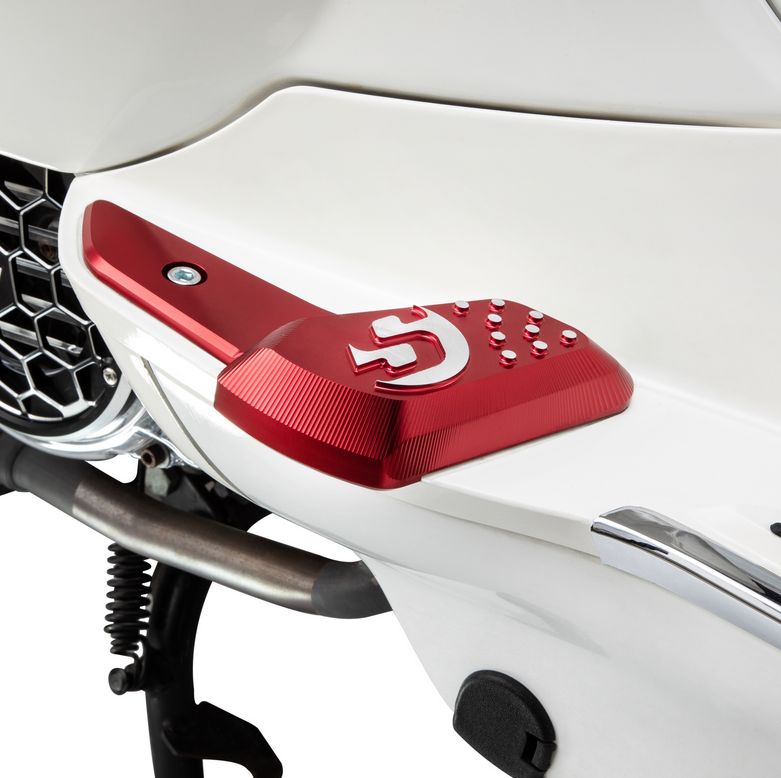 Estriberas derecha e izquierda para Vespa Primavera /Sprint 50-150cc 2T/4T AC, rojo