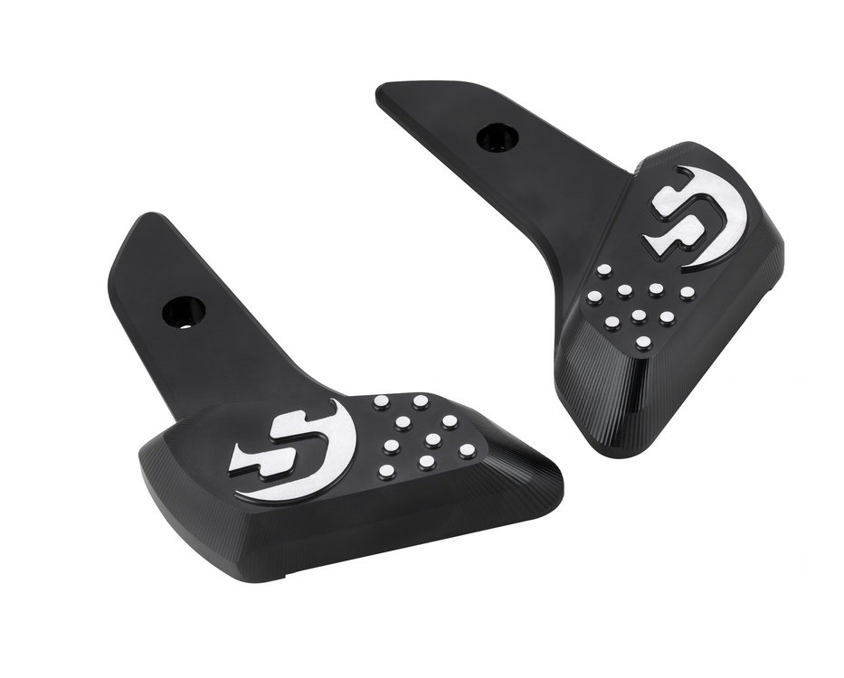 Estriberas derecha e izquierda para Vespa Primavera /Sprint 50-150cc 2T/4T AC, negro