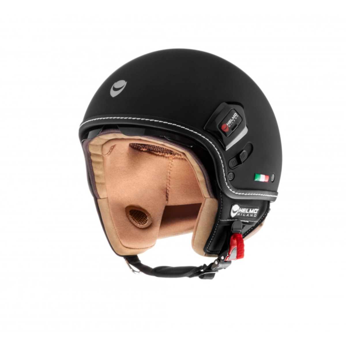 Helmo Milano Demi Jet, Puro Premium, negro mate