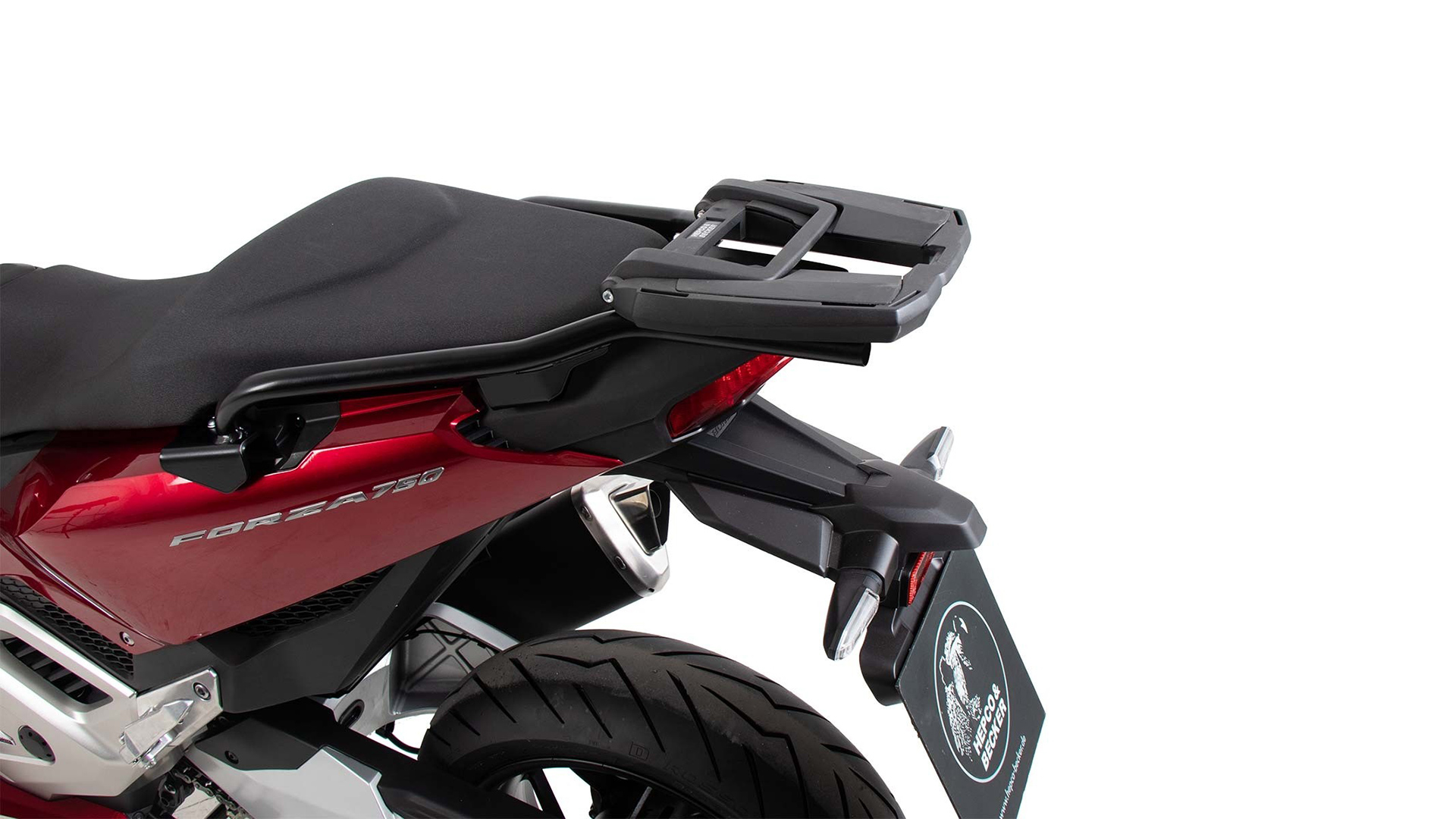 Portamaletas Easyrack negro para Honda NSS 750 Forza (21-) Hepco & Becker