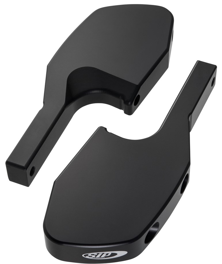 Adaptador de reposapiés para Vespa GTS/GTS Super/GTV/GT 60/GT/GT L 125-300cc, negro mate