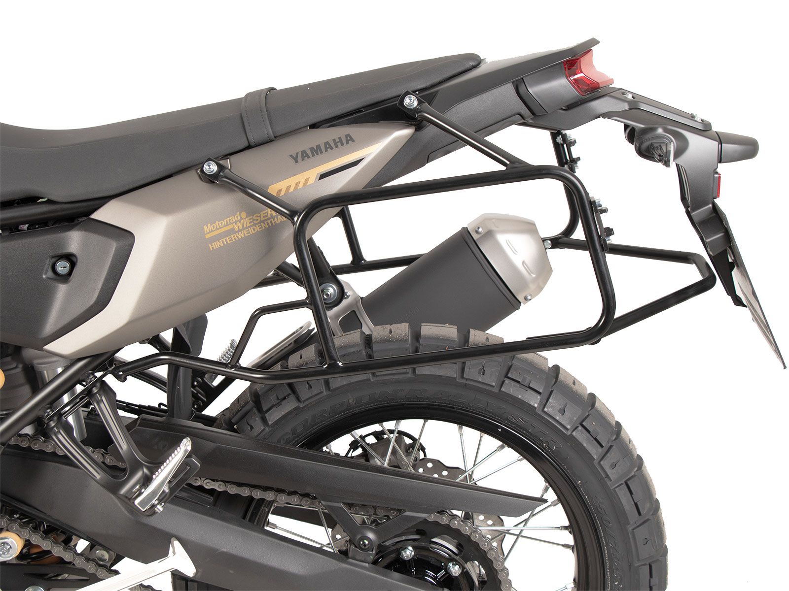 Portamaletas lateral fijo negro para Yamaha Ténéré 700 (25-) Hepco & Becker