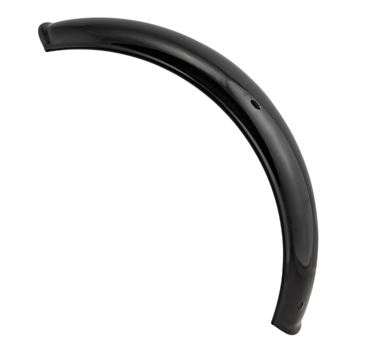 Guardabarros 2.0 Garelli sin soporte para Vespa PX 80-200cc, metal negro brillante