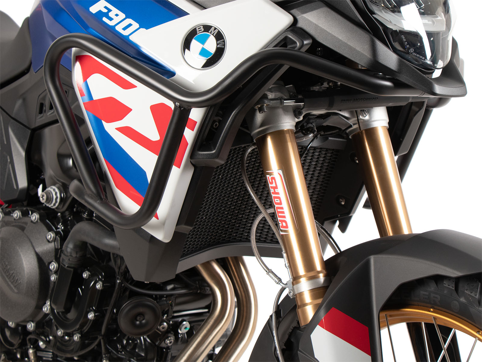 Barra protectora de depósito negra para BMW F 900 GS (24-) Hepco & Becker