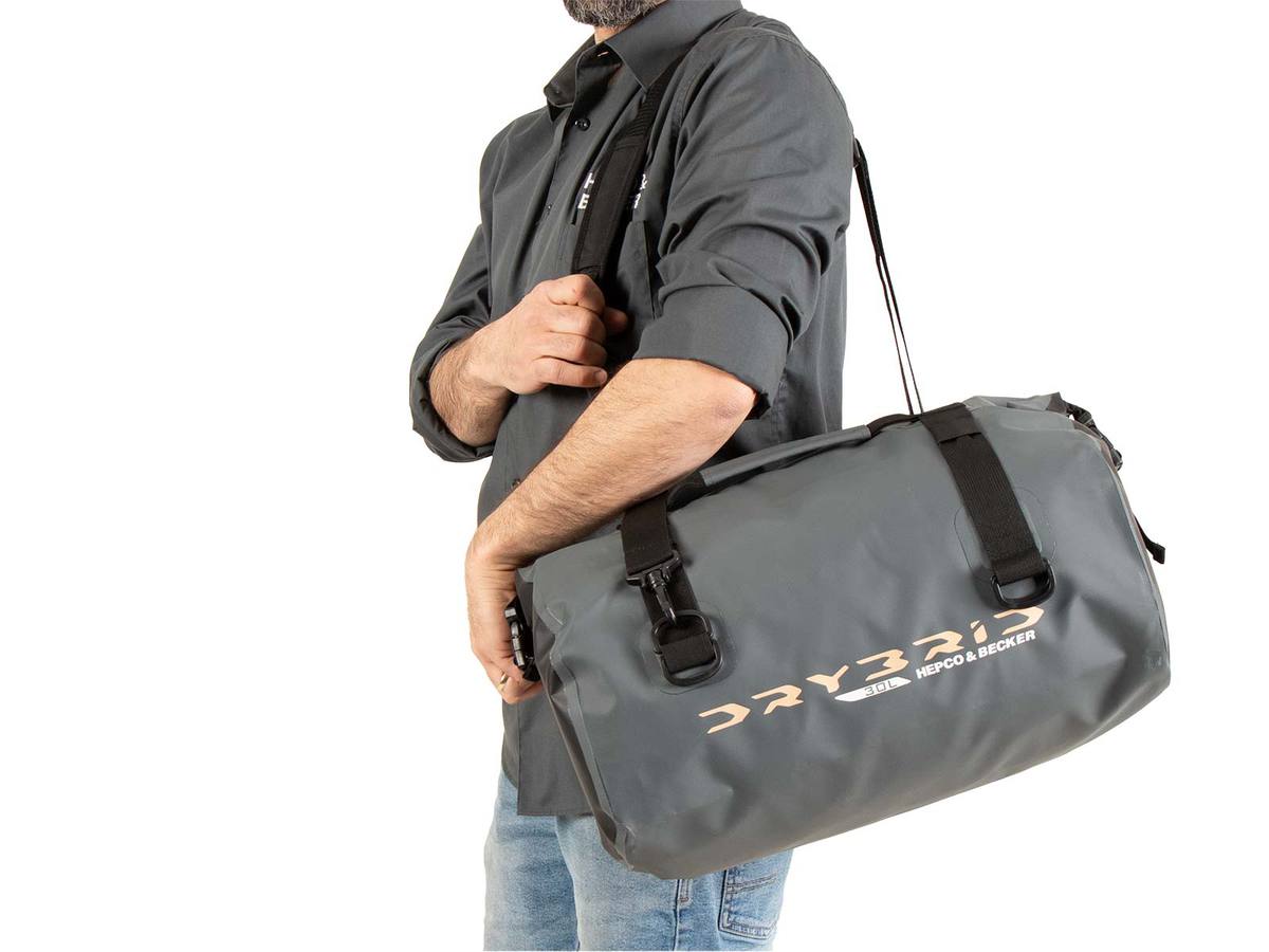 Bolsa trasera Drybrid Bag 30L gris, Hepco & Becker