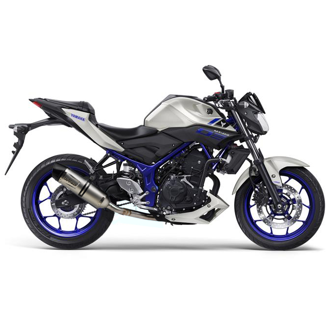 Sistema de escape LeoVince SBK LV One Evo 2, acero inoxidable, sistema completo para Yamaha MT-03 / YZF-R3