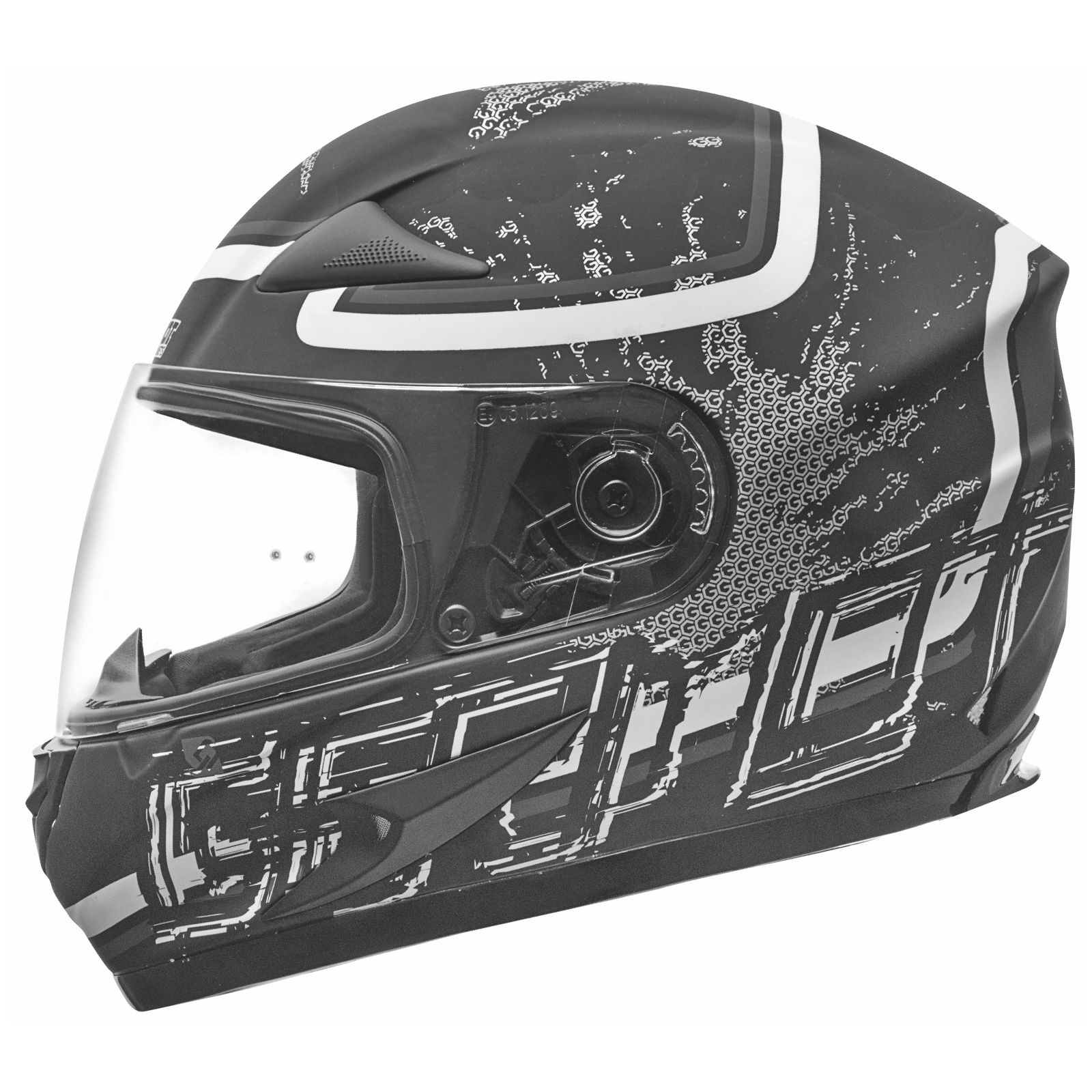Casco Germot oversize GM 720, negro mate/gris