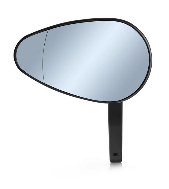 Espejo de extremo de manillar RIZOMA "Reverse Radial" izquierdo o derecho para Vespa, anodizado negro