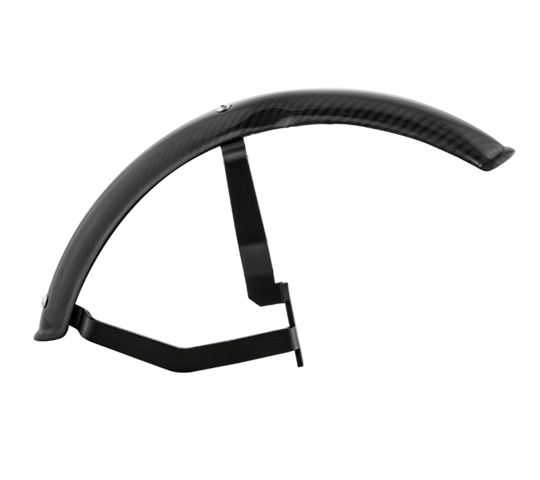 Guardabarros 2.0 Garelli EVO II para Vespa PX 80-200ccm, carbono transparente, soporte negro