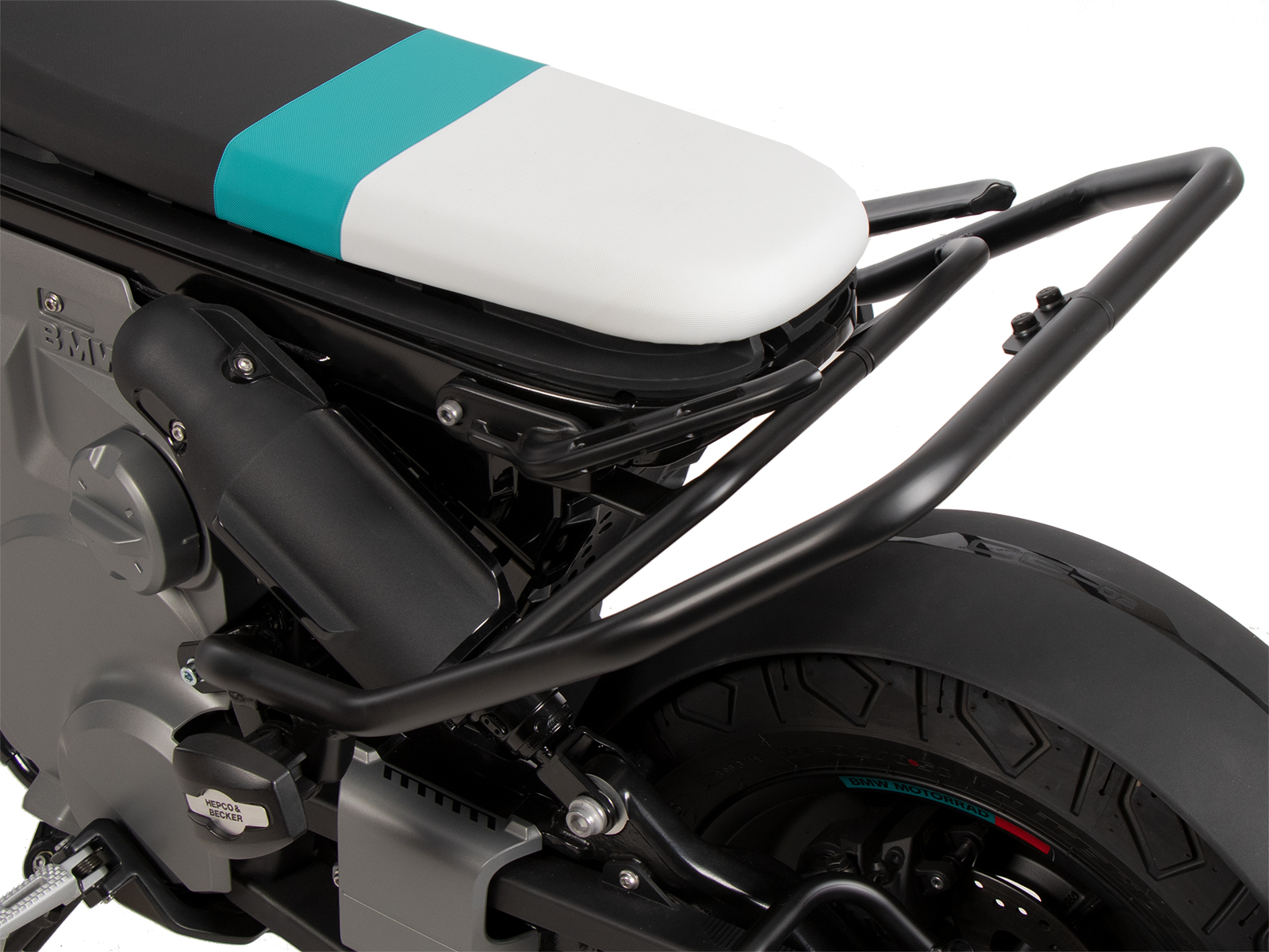 Barra de protección trasera negra para BMW CE 02 (23-) Hepco & Becker