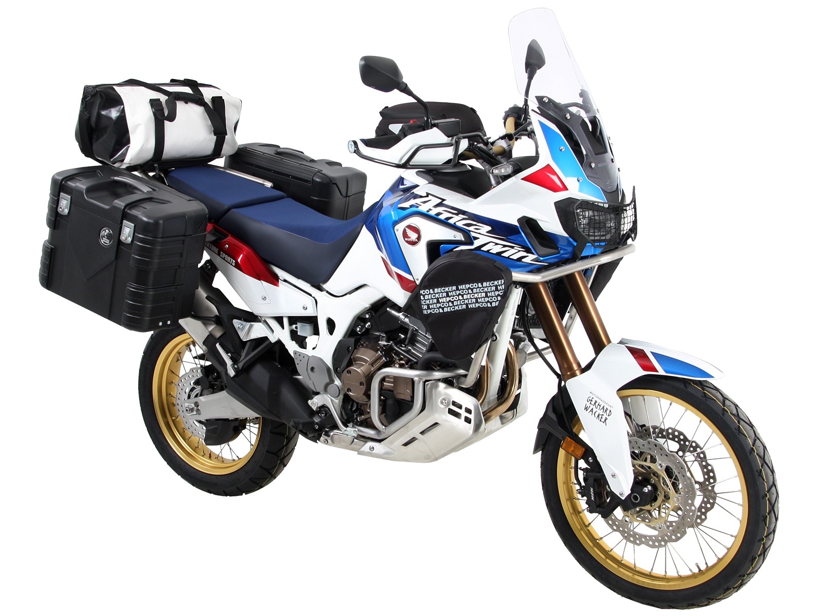 Portamaletas lateral fijo negro para Honda CRF 1000 Africa Twin (18-19) Hepco & Becker