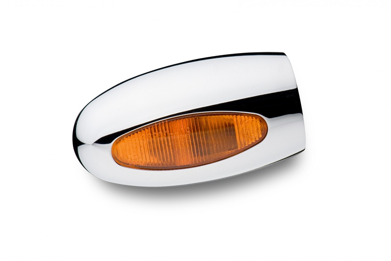Base de recambio Kellermann, acero, BL 1000 amarillo, halógeno, cromo brillante