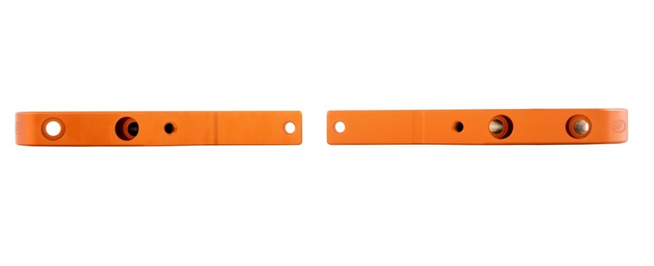 Adaptador de reposapiés para Vespa GTS/GTS Super/GTV/GT 60/GT/GT L 125-300cc, naranja mate