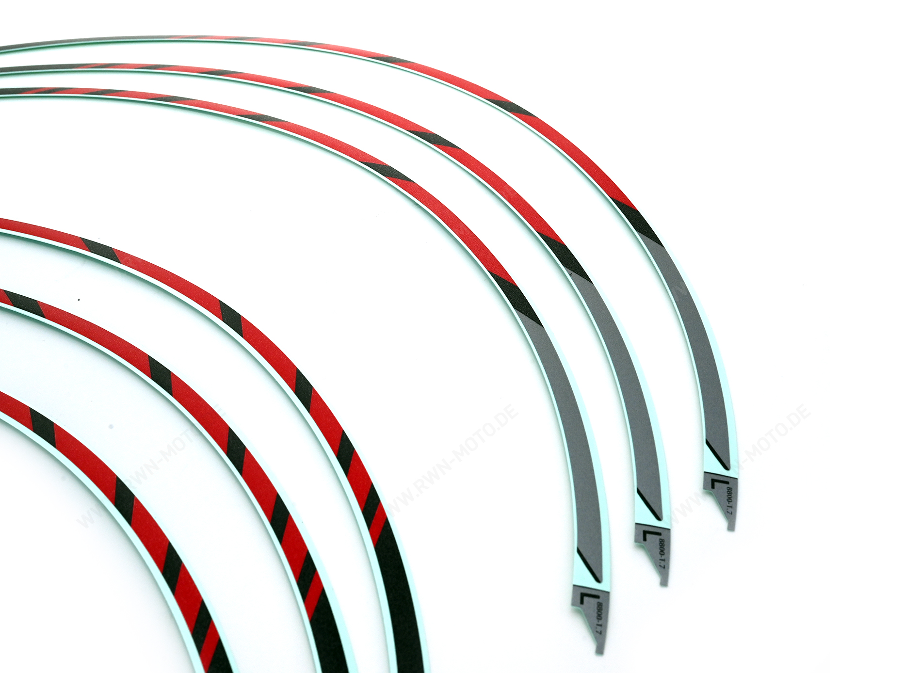 Juego de pegatinas decorativas para llantas (17") *NH-431M* INDY GRAY METALLIC, original de Honda