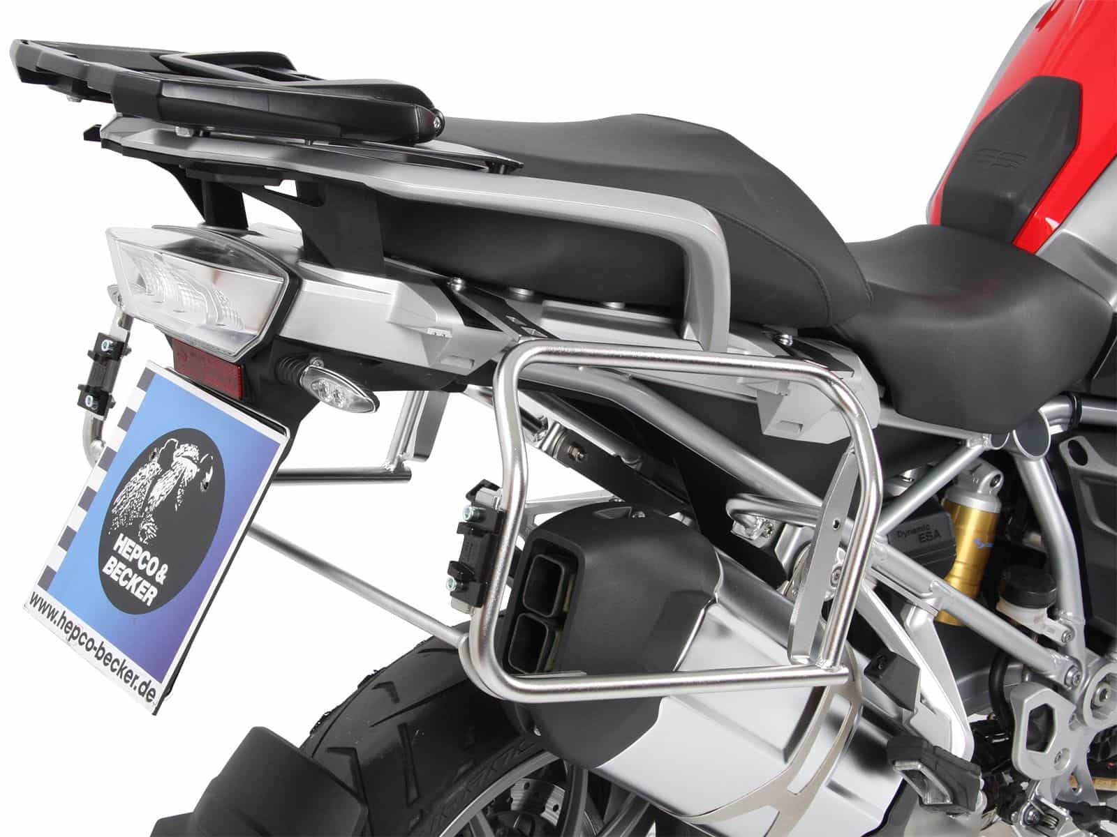 Juego portamaletas Portamaletas incl. juego portamaletas Xplorer Cutout plata para BMW R 1200 GS LC (13-18)