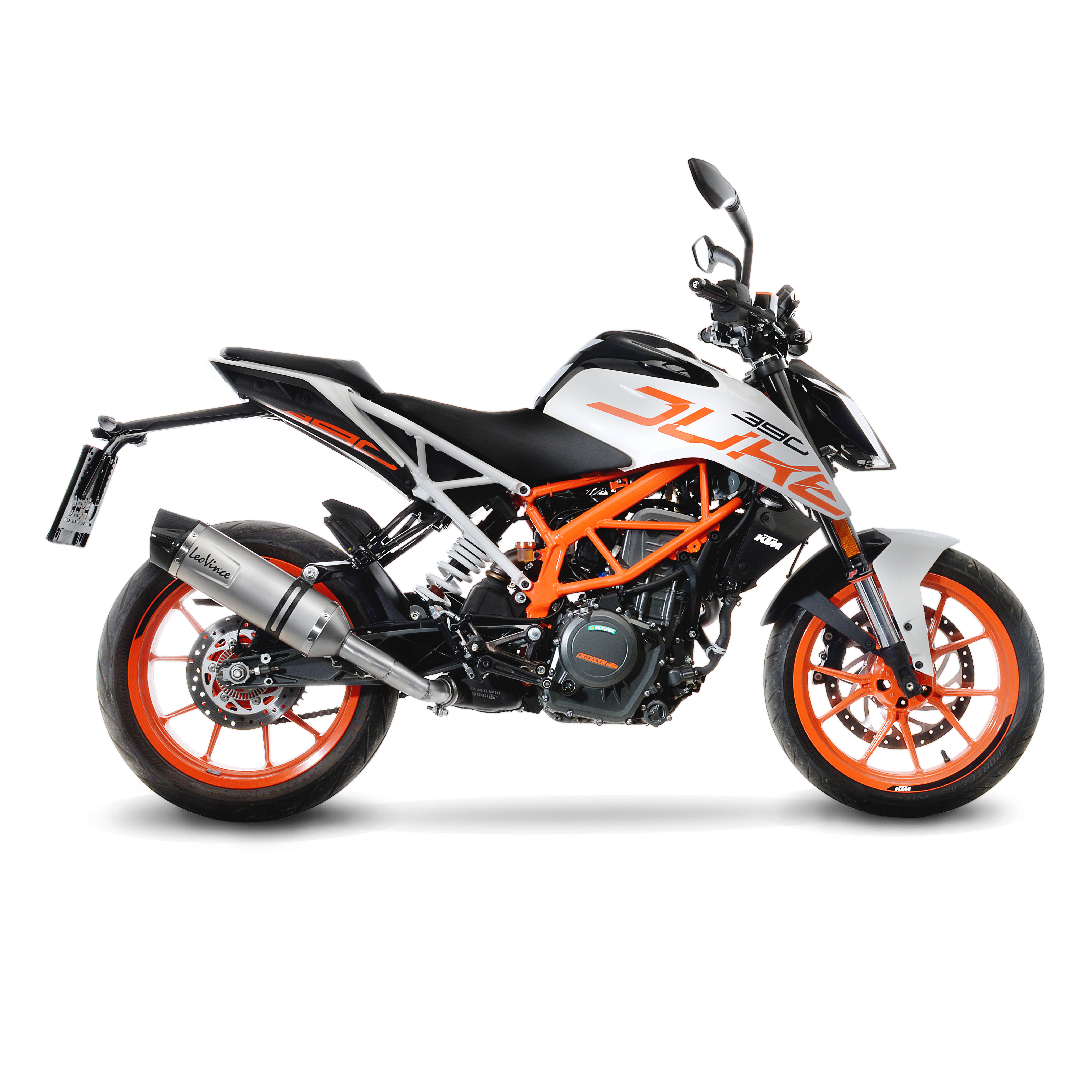 Sistema de escape LeoVince SBK LV One Evo 2, acero inoxidable, slip on para KTM Duke / RC (Bj.17-19)