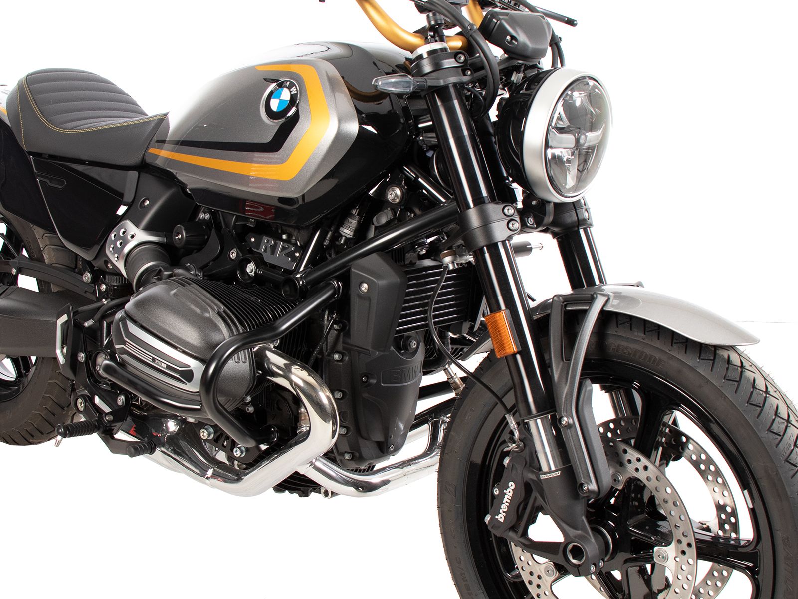Protector de motor negro para BMW R 12 (24-) Hepco & Becker