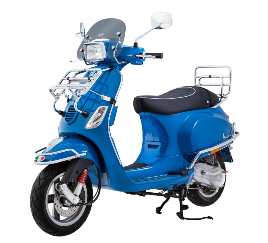 Portaequipajes delantero para Vespa S 50-150cc, plegable, cromado