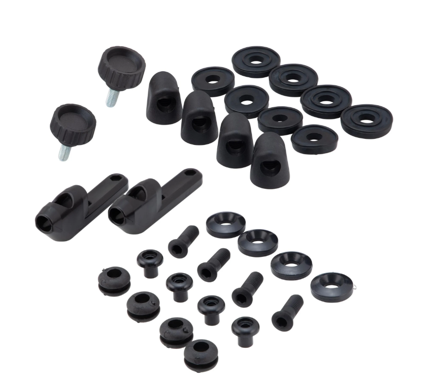 Material de montaje parabrisas FACO "Twin-Screen" para Vespa PX 80-200ccm