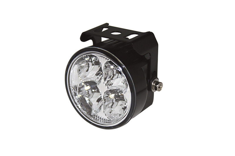 HIGHSIDER pro Luz diurna LED negra redonda (1ud.)