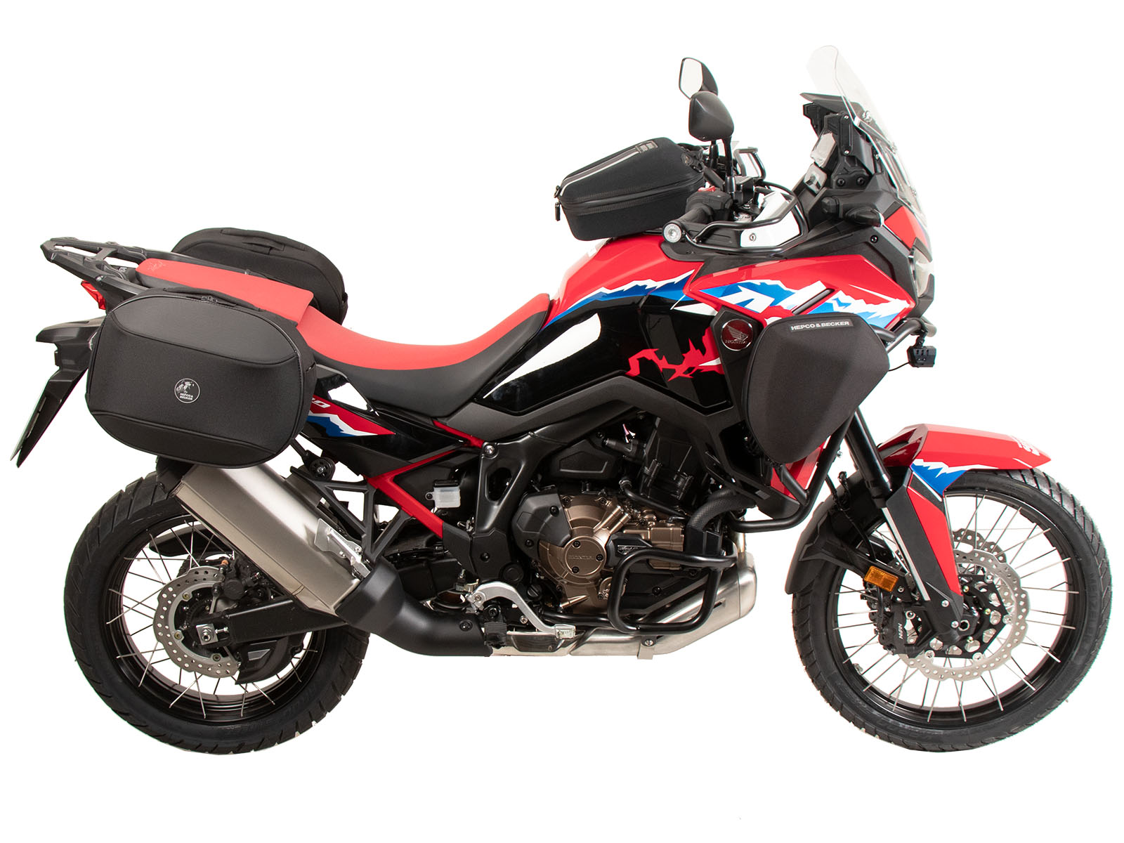 Soporte lateral C-Bow negro para Honda CRF 1100 L Africa Twin (24-) Hepco & Becker
