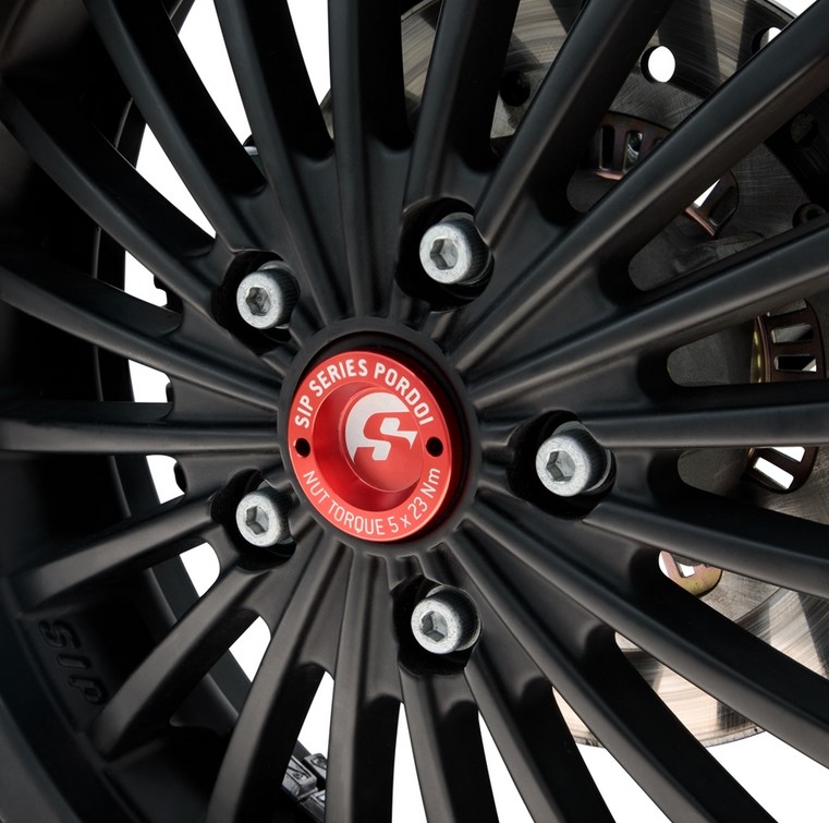 Guardapolvo delantero de 12" para Vespa GTS/GTS Super/GTV/GT 125-300ccm, rojo