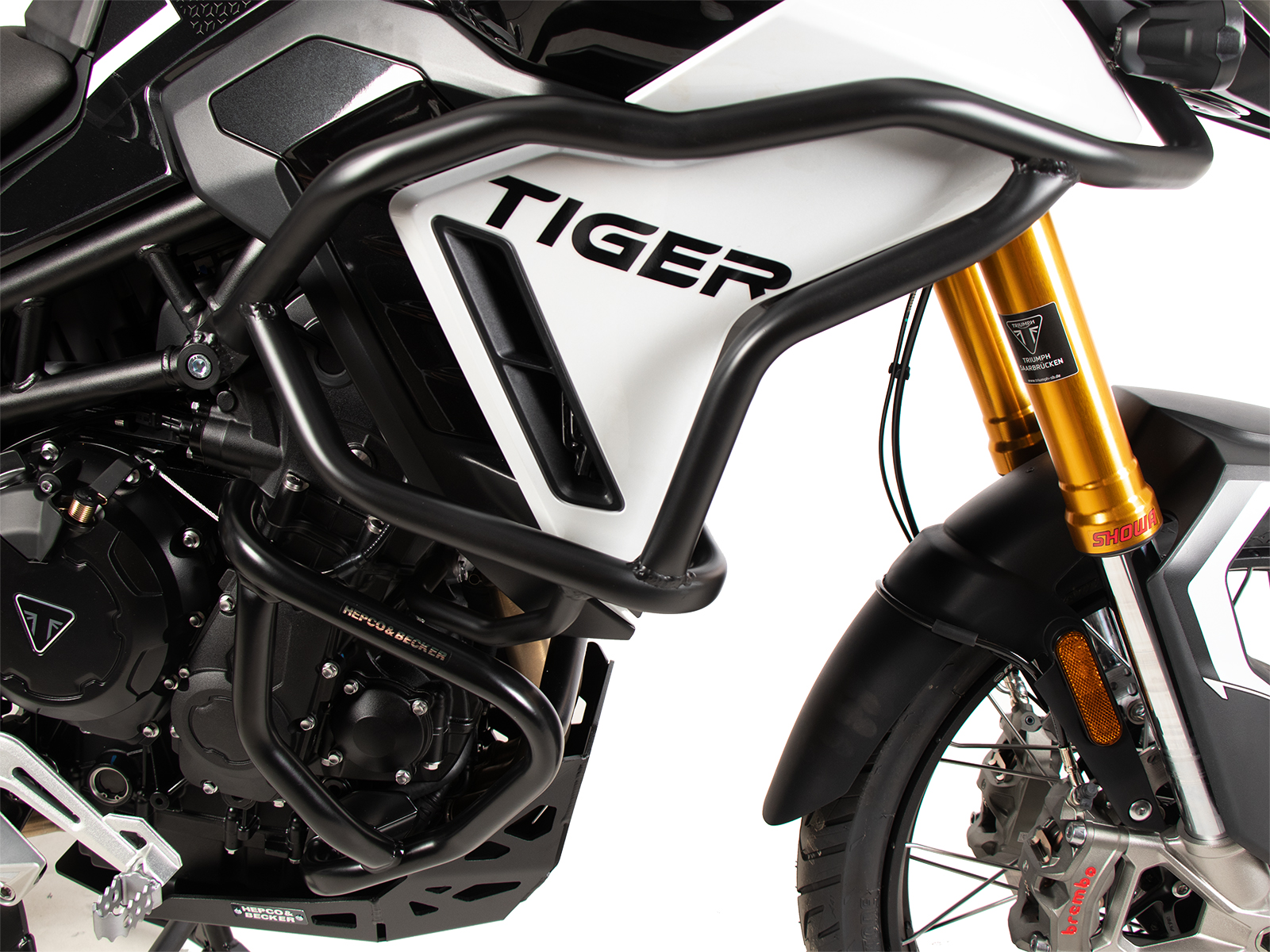 Protector de motor negro para Triumph Tiger 900 GT / Pro (24-) Hepco & Becker