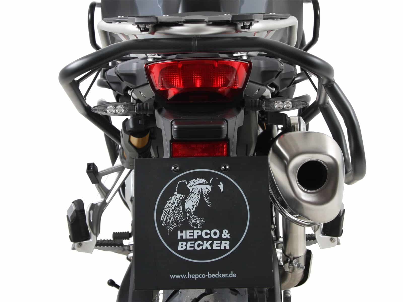 Barra de protección trasera negra para BMW F 750 GS Hepco & Becker