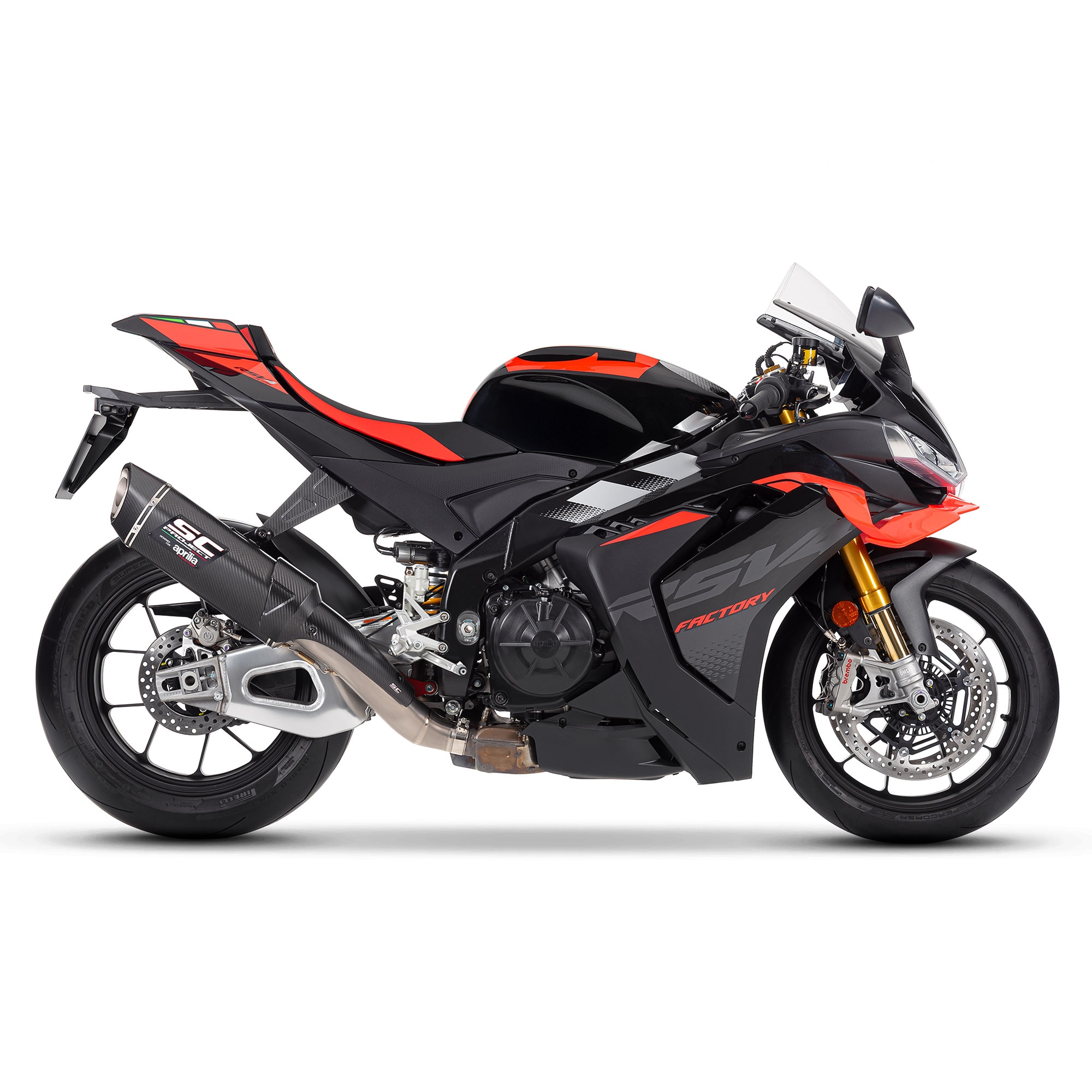 Silenciador Slip-on SC-Project Street Legal para Aprilia RSV4 / Tuono V4 1100 (25-)