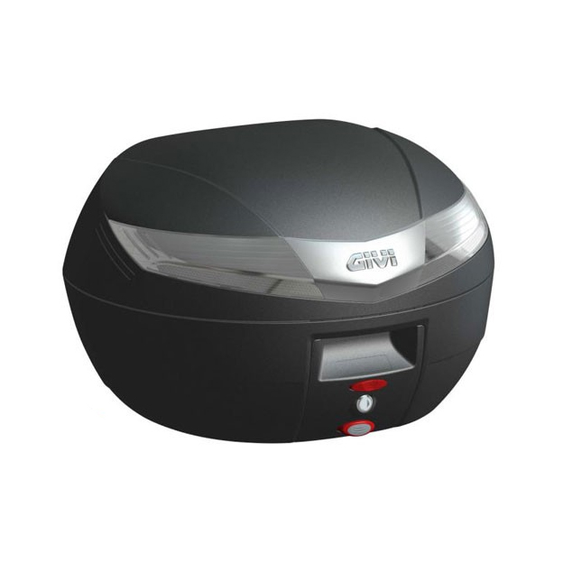 V40 MONOKEY Topcase 40 litros negro mate con reflector transparente Givi