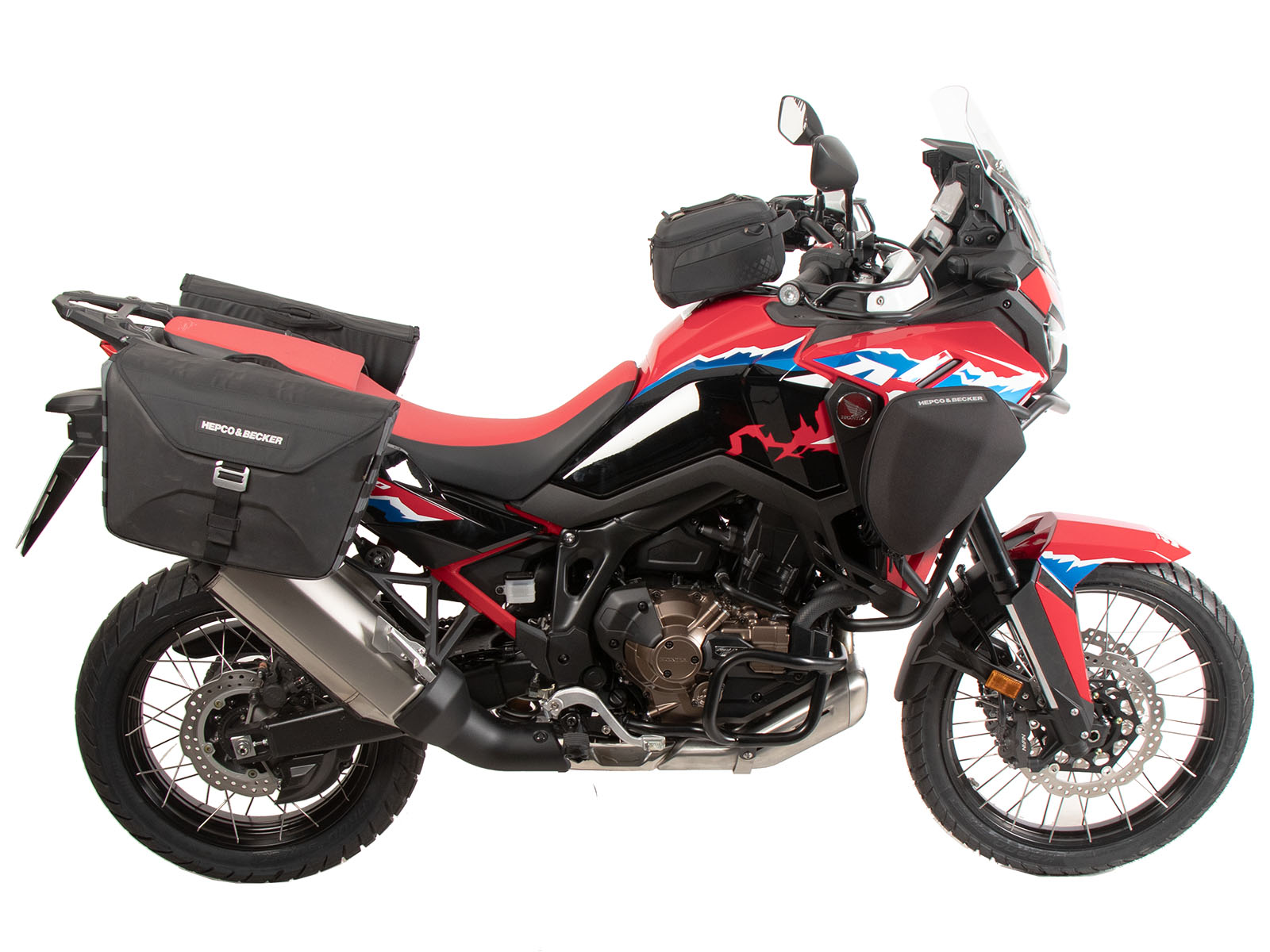 Soporte lateral C-Bow negro para Honda CRF 1100 L Africa Twin (24-) Hepco & Becker