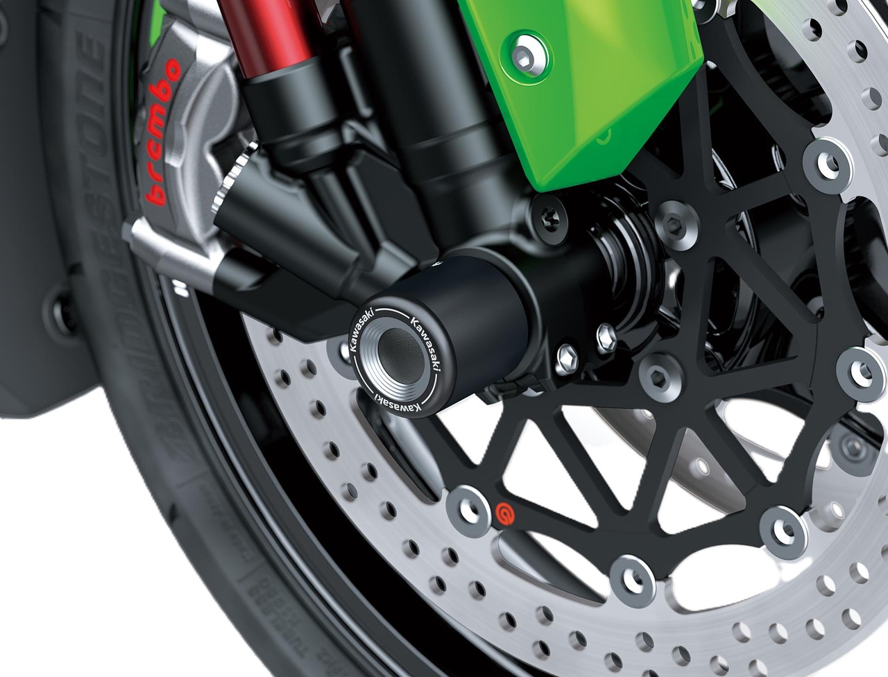 Protector eje rueda delantera Ninja ZX-10R/RR Original Kawasaki