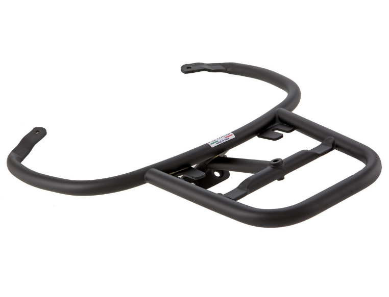 Portaequipajes trasero para Vespa Primavera /Sprint /Elettrica 50-150cc, negro brillante