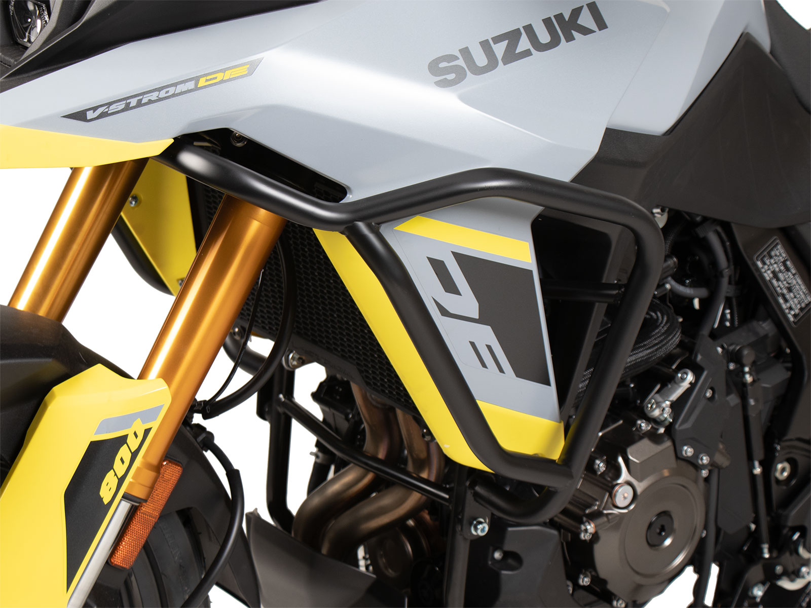 Barra protectora de depósito negra para Suzuki V-Strom 800 (24-) Hepco & Becker