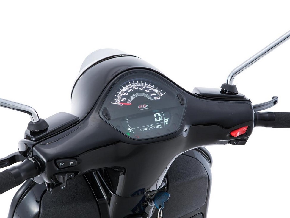 Cuentavueltas/cuentavueltas para Vespa GT/GT L 125/200cc/ GTS 125cc, negro