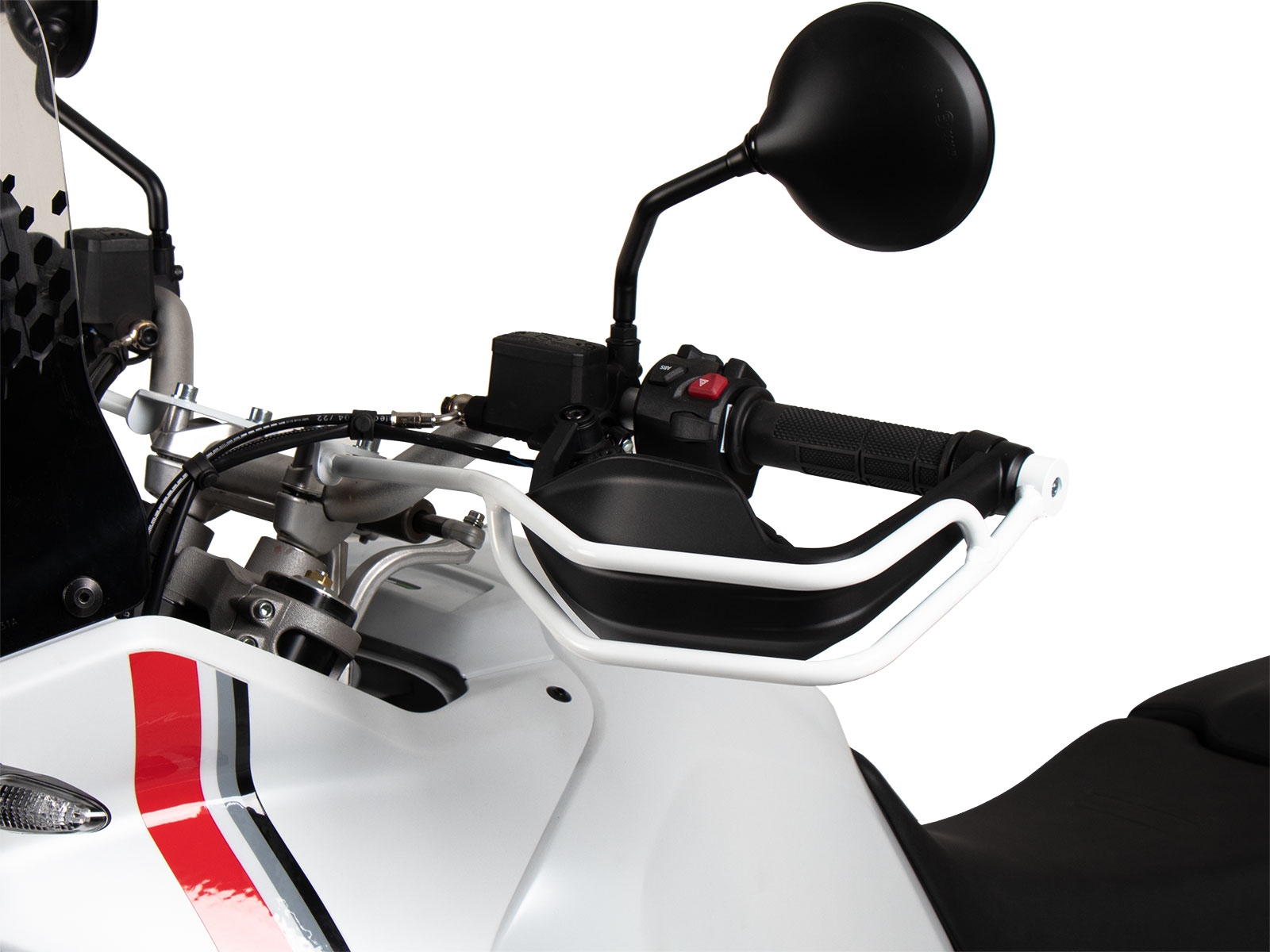 Guardabarros blanco para Ducati DesertX (22-) Hepco & Becker