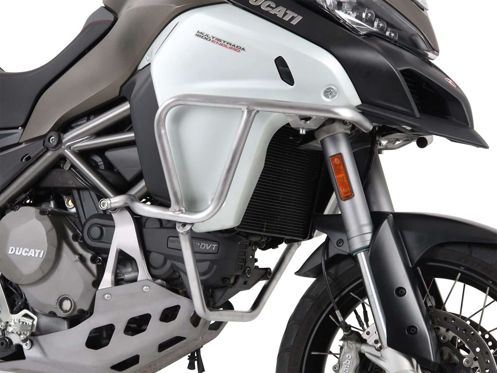 Protector de depósito de acero inoxidable para Ducati Multistrada 1200 Enduro (16-18) Hepco & Becker
