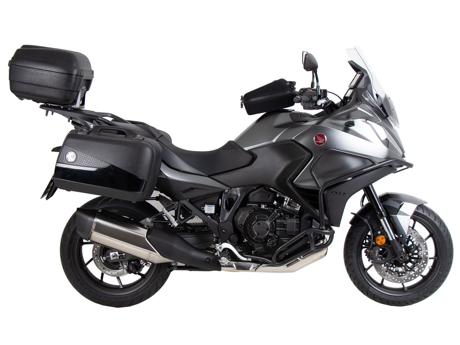 Portamaletas superior de aluminio para portaequipajes original para Honda NT 1100 (22-24) Hepco & Becker